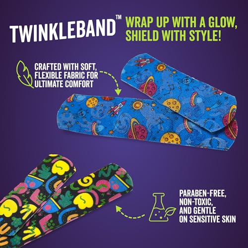 Glow in the Dark Bandages - 120 Assorted Flex Fabric Styles