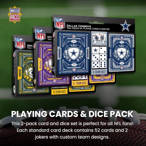 Buffalo Bills Card and Dice Set - 2-Pack Team Colors
