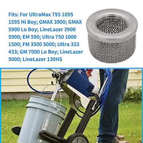 181072 or 181-072 Inlet Strainer Screen Filter with 1" NPT Thread Stainless Steel for UltraMax 795 1095 1595 GMAX 3900 5900 Ultra 750 1000 1500 Airless Paint Sprayer Suction Hose