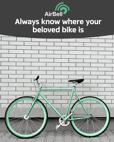 AIRBELL Bicycle Bell for Apple AirTag 22.2mm Hidden Holder Anti-Theft Road-Approved