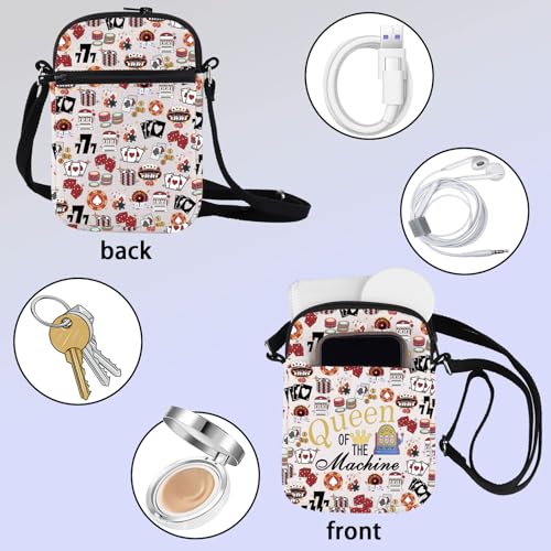ZJXHPO Casino Cross Body Bag Gambling Lover Gift Queen Of The Machine