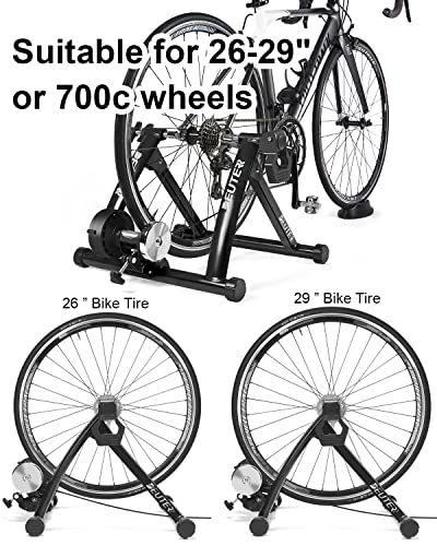 Magnetic Indoor Bike Trainer Stand for 26-29" Wheels - Black