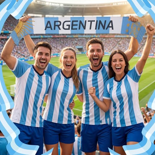 Spain Soccer Scarf - Double Sided Polyester - Argentina