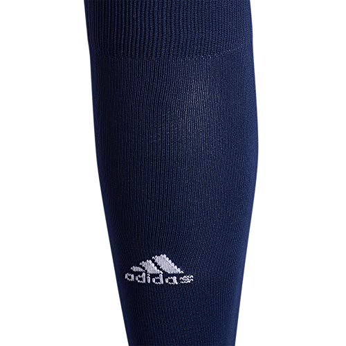 Compression Soccer Socks - Navy Blue/Clear Grey/White - Small