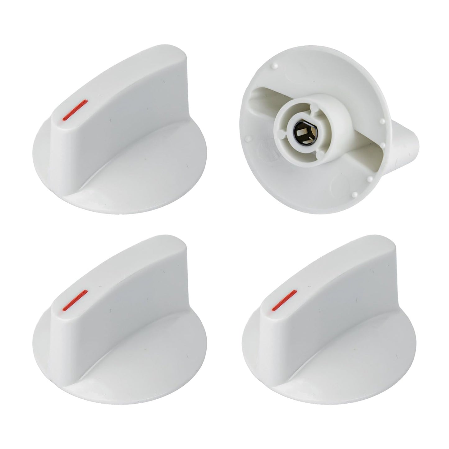 4 Pcs WH1X2721 Dryer Knob Compatible With GE Hotpoint Washer Dryer Machine, Replace AP2044893 123C7931 EA271094 PS271094