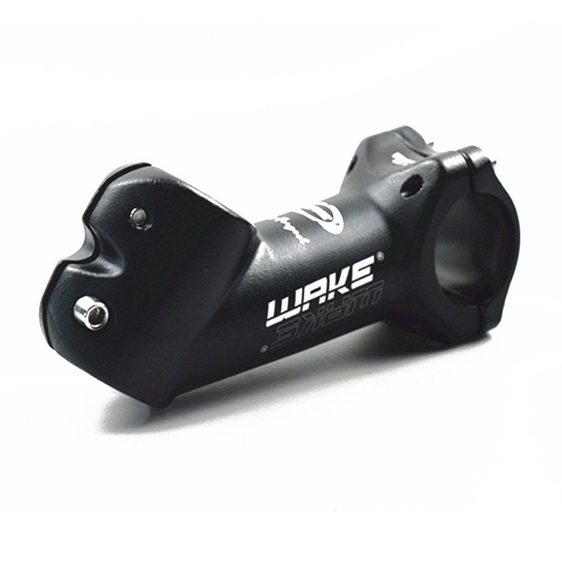 MTB Stem 45 Degree 31.8 90mm Bike Stem Wake Mountain Bike Stem Short Handlebar Stem Riser for Most Bicycle, Road Bike, MTB, BMX, Fixie Gear, Cycling (Aluminum Alloy, Black)