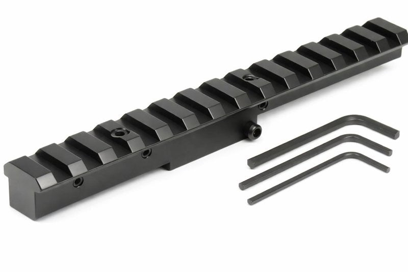 Combo of 1" Diameter Low Profile Rifle Scope Rings Picatinny Mount System with M38, M39 and M44/Mosin Nagant 91/30 Scope Mount Picatinny Rail (Rail Only)