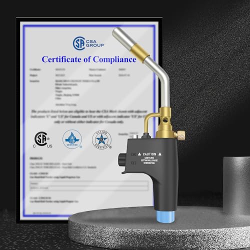 High Intensity Propane Torch Head, Trigger Start Gas Torch, Map Gas Torch Kit for Propane, MAPP and MAP/PRO£¬Solding, Welding, Brazing, Barbecue, Blow Torch£¨CSA Certified)