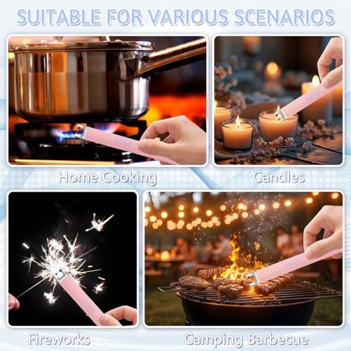 Rechargeable Electric Candle Lighter - Windproof Plasma Arc - Rose Gold