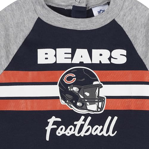 NFL Baby Footed Coverall Pajama - Chicago Bears, 0-3 Months