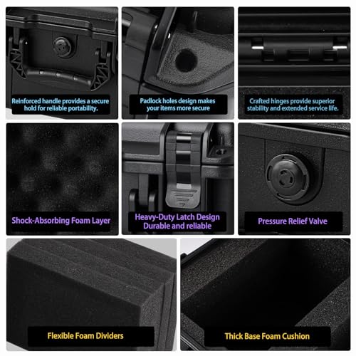 Graded Card Storage Box with Foam Dividers - Waterproof Case for Sports Cards