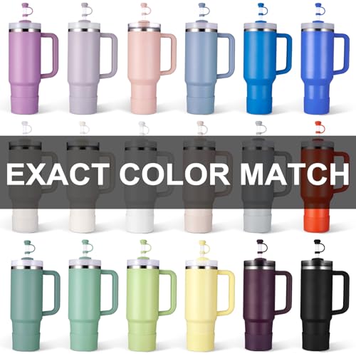 Spill Proof Tumbler Accessories Set - 8PC Silicone Kit for 30 & 40 oz Tumblers