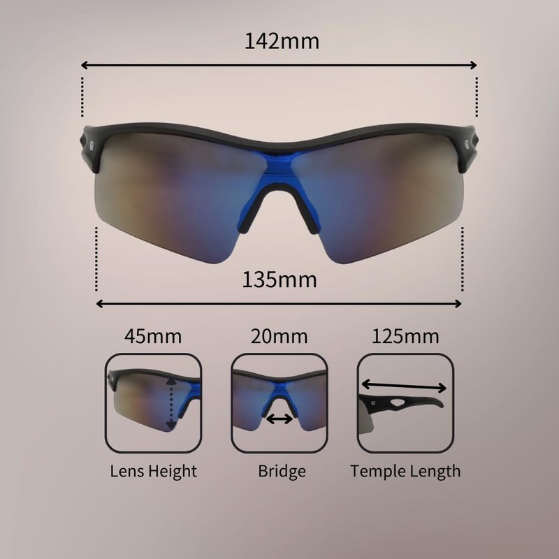 RAWIN UV Protection Sport Sunglasses | Ideal for Baseball, Cycling | Unisex for Men & Women | Perfect for Outdoor Sports