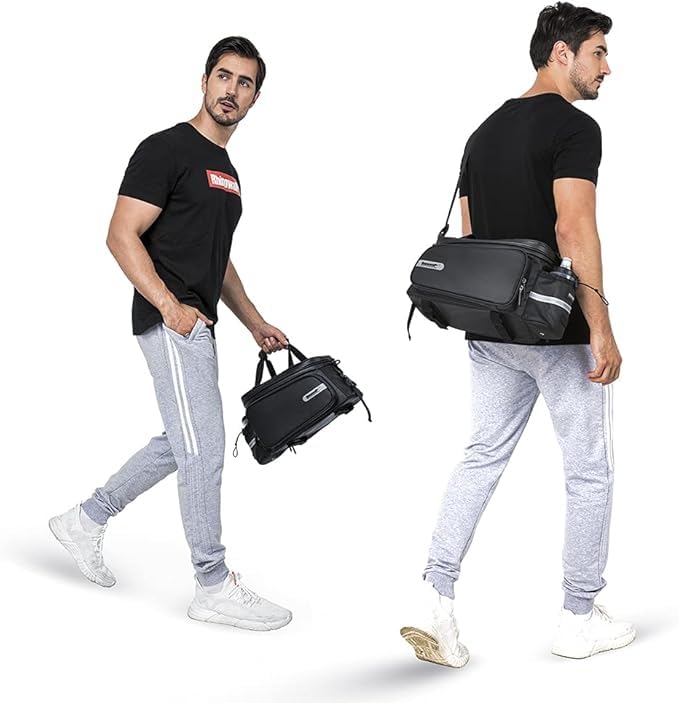 Kinpit Bike Trunk Bag Bike Pannier Bag Bike Rack Bag Rear Seat Bag Handbag for Bicycle Cargo Rack Saddle Bag Luggage Bag Bicycle Commuter Bag Shoulder Bag