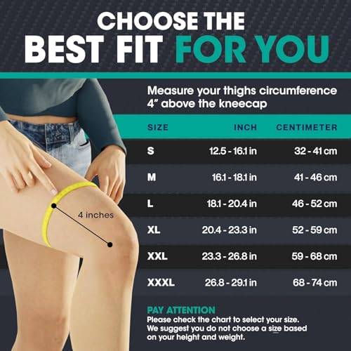 Compression Knee Brace - 2 Pack Support Sleeves for Pain Relief