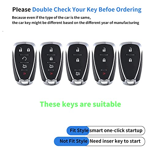 Soft TPU Key Fob Cover Case for Chevrolet - Full Protection
