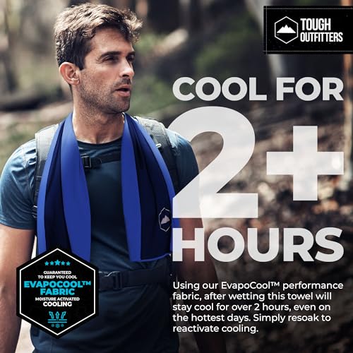 Cooling Neck Towel - Instant Cold Towel for Hot Weather - Royal Blue