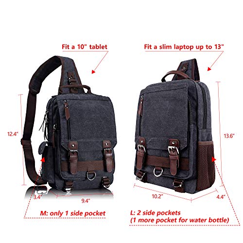 Retro Canvas Messenger Bag — Unisex Crossbody Shoulder Sling for