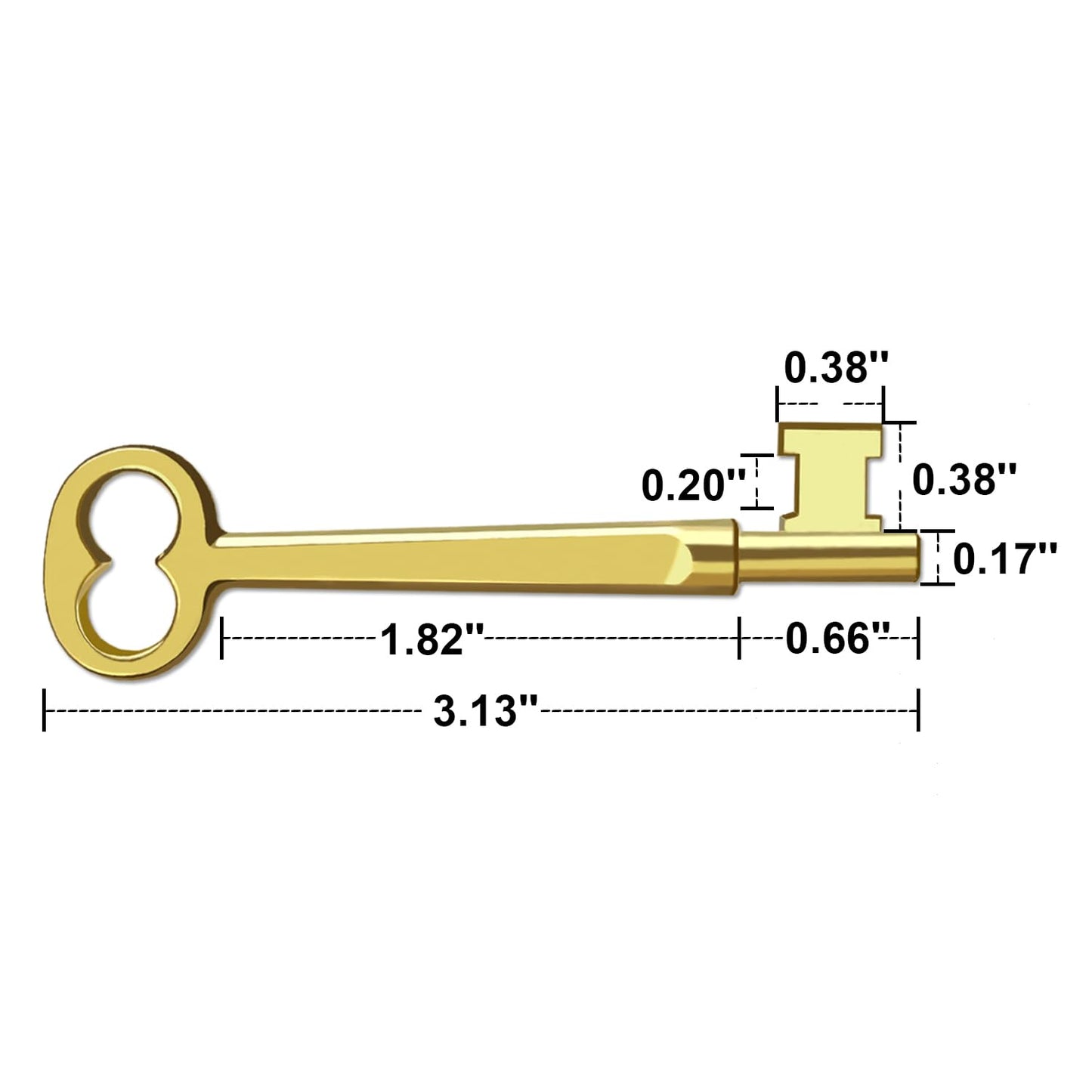 Haz·quls Architectural Skeleton Key Set, KY30 + KY32 + KY33 (Pack of 3)