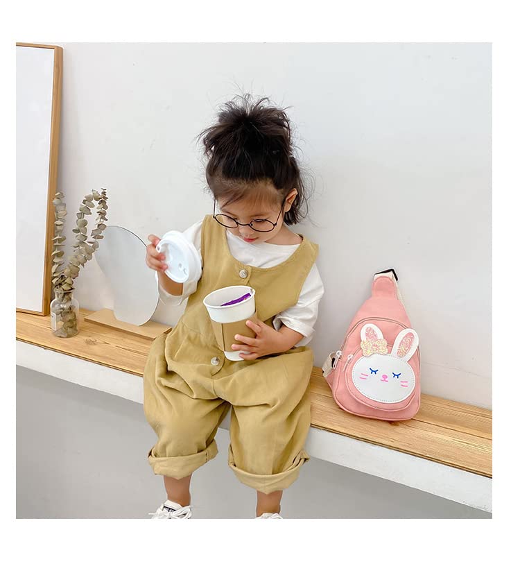 Cute Kawaii Sling Bag - Pink Bunny Small Backpack