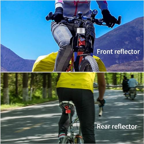 Bike Reflector Kit - 8 Pcs Front & Rear Safety Reflectors