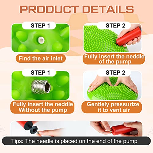 Wiggle Seat Inflated Wobble Cushion - 13 Inch Sensory Pad - Curated Color
