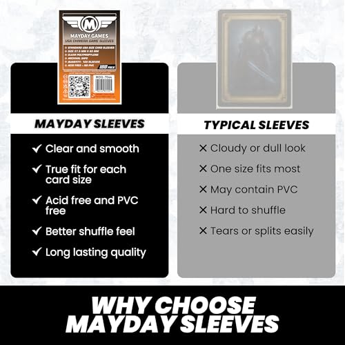 Chimera Card Sleeves - 100 Pack, 57.5 x 89 mm, Clear Polypropylene