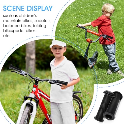 Kids Bike Handlebar Grips - 22mm TPE Rubber Soft Anti-Slip - 2 Pcs