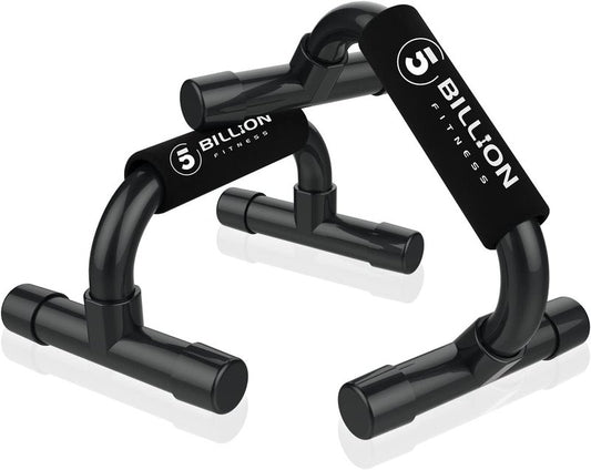 5BILLION FITNESS Push Up Bars for Home Workout, Non-Slip Pushup Handles for Strength Training, Wrist Protection Calisthenics Equipment, Portable Push Up Stands, Support Up to 330 lbs