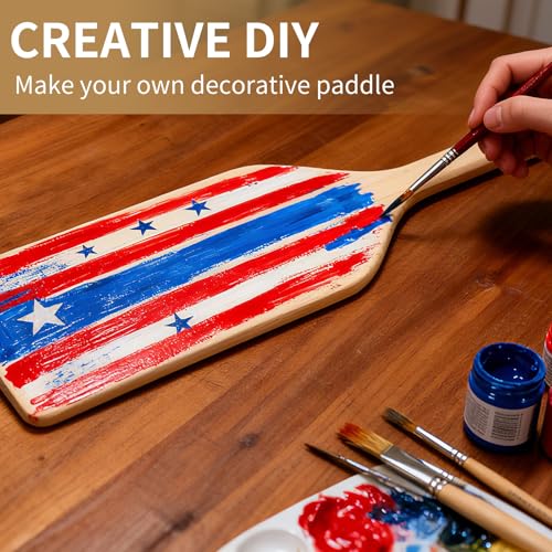 Wooden Canoe Paddle 4 ft - Lightweight with Ergonomic T-Grip Handle - 1 Pack