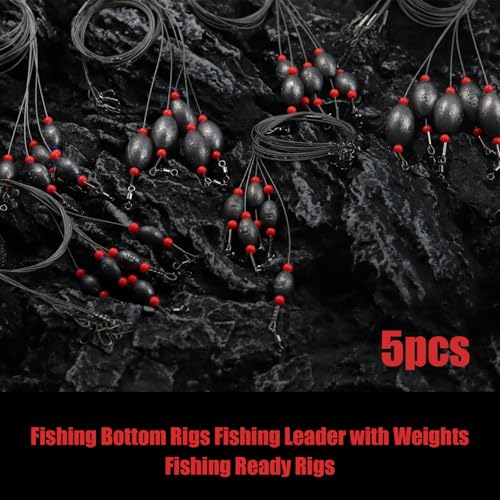 Fishing Egg Sinker Rig - 10g (1/3oz) - 5pcs Grouper Bottom Fishing