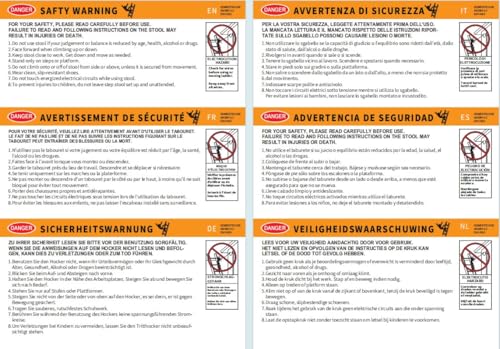 HBTower 2 Ladder, 5FT Folding Step Stool with Wide Anti-Slip Pedal, Sturdy Steel Ladder, Convenient Handgrip, Lightweight 500lbs Portable, Green