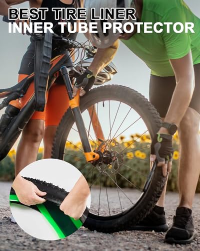 Julai 29" x 4-5" Fat Bike Tire Liners - Inner Tube Protectors for 20, 26, 29" Bikes
