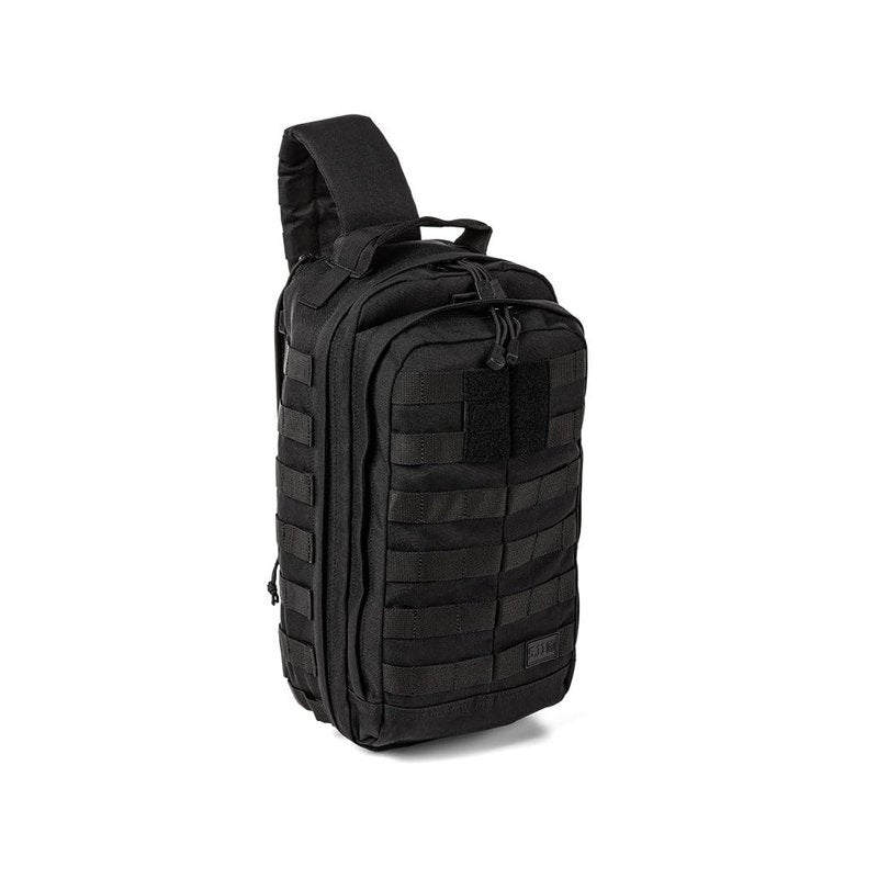 5.11 Tactical RUSH MOAB 8 Sling Pack 13L – Ambidextrous CCW Ready EDC Messenger Bag – Durable 1050D Nylon, Black, Style 56810ABR