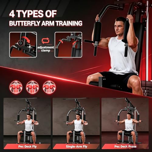 Multifunctional Home Gym Machine with 100LBS Weight Stack - HG2