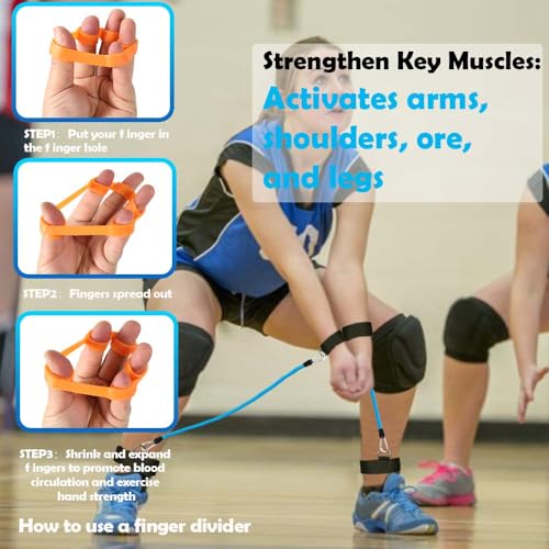 Volleyball Passing Trainer with Resistance Bands Set – Agility & Arm Swing Practice
