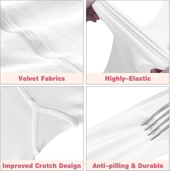 Convertible Ballet Dance Tights for Girls & Women - White, Large-X-Large