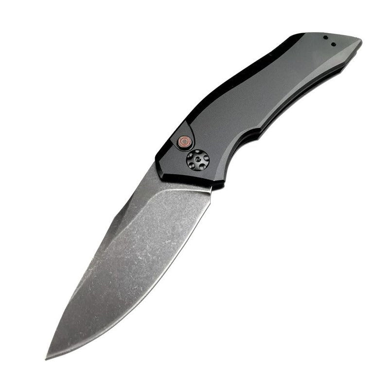 3.3'' 9Cr13MoV Steel Blade T6 Aviation Aluminum Handles Button Opening Speed Safe Assisted Outdoor Survival Knife EDC Hunting Tool Folding Pocket Knife with Clip