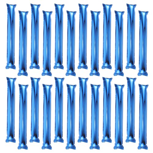 32pcs Blue Inflatable Thunder Sticks - Noise Makers for Sports