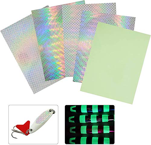 Holographic Fishing Lure Tape - 15pcs Waterproof DIY Stickers