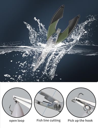Stainless Steel Fishing Split Ring Pliers - 6.5 Inch Multi-Tool