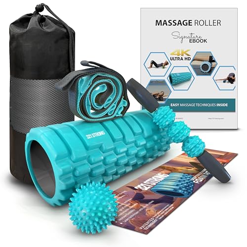 321 STRONG Soft Teal 5-in-1 Massage & Recovery Set - Mobility Kit