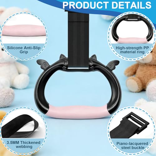 Adjustable Gymnastics Rings for Kids - Non-Slip Grip, 550 lbs Capacity