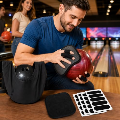 18PCS Bowling Accessories Kit - Ball Bag, Towel & Thumb Tape