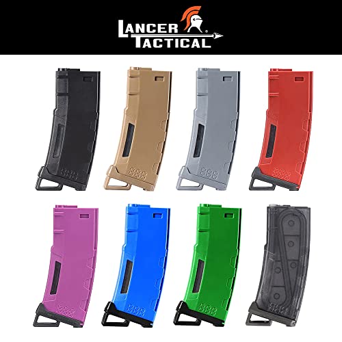 Airsoft M4 M16 Polymer Magazine with Transparent Window - Black