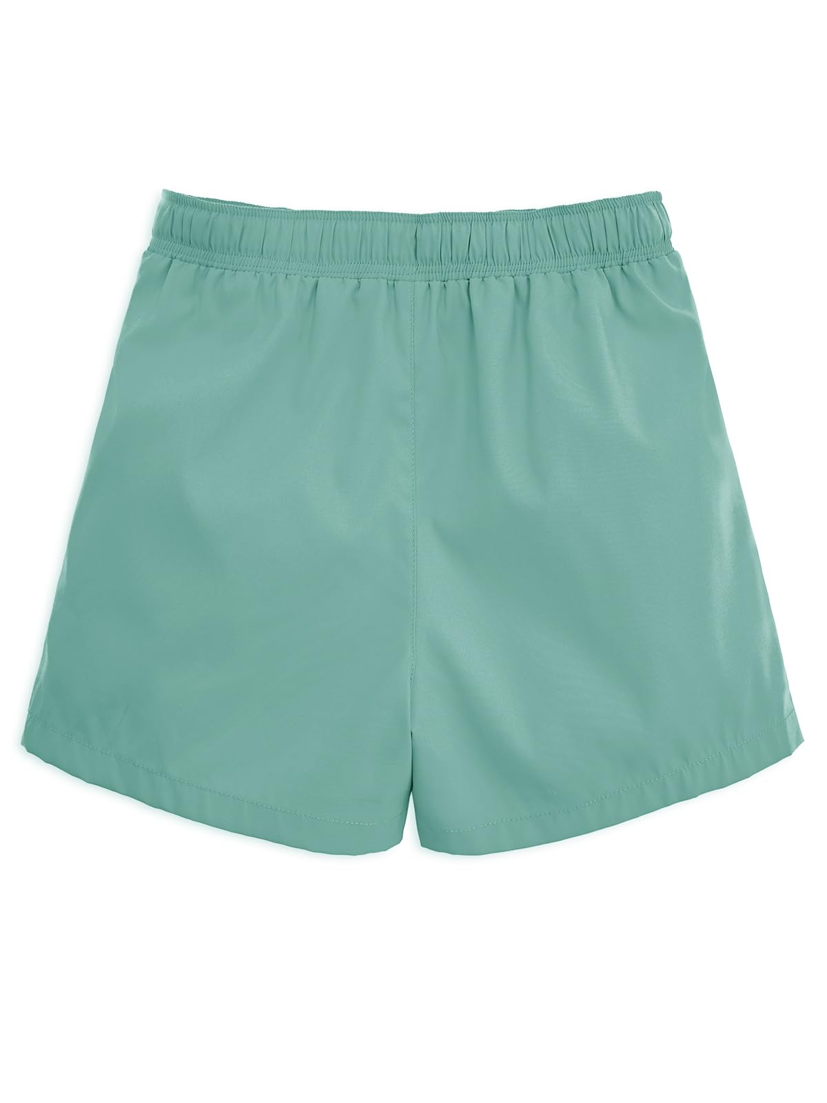 Batermoon Boys Swim Trunks Kids Summer Drawstring Swim Board Shorts Fashion Quick Dry Beach Bathing Suit Light Green