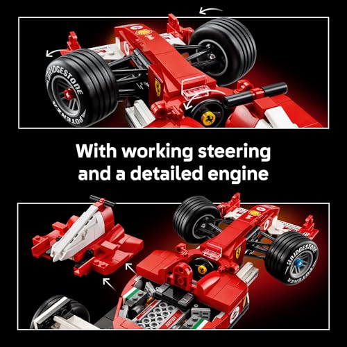 LEGO Icons Ferrari F2004 Building Set with Michael Schumacher Minifigure - 11375