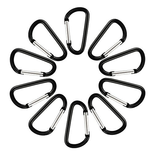 Aluminum Carabiner Clip Snap Hook Keyring 1.6 Inch - 10P/20P