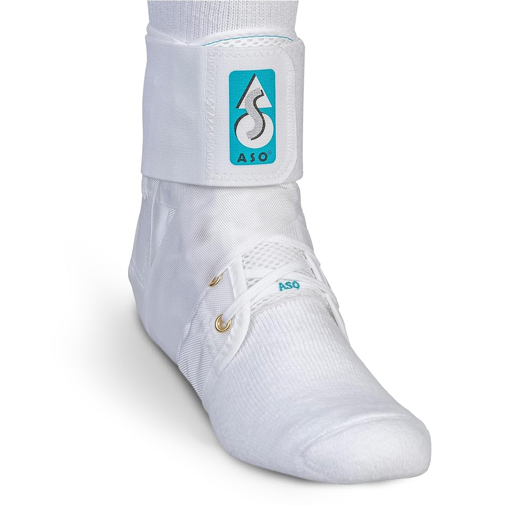 Med Spec ASO Ankle Stabilizer (XX-Large, White) – Lace Up Ankle Brace for Ankle Sprain and Instability, Orthopedic Ankle Support for Men, Women, Adults, Teens and Kids, Sports Injury Recovery, 264007