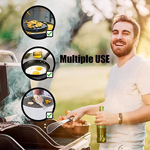 Stainless Steel Wooden Handle Fish Spatula Set - Little & Large